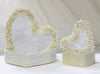 Handmade Heart Shape Box With Clear Top - Cream