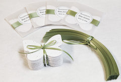 Plantable Paper Favor with Ribbon Wrap - Set of 25