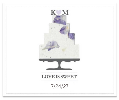 Plantable Favor Card Wedding Theme - Set of 25