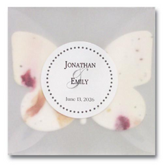 Plantable Favor with Vellum Envelope & Personalized Label - Set of 25