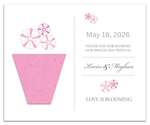 Plantable Favor Card Garden Theme - Set of 25