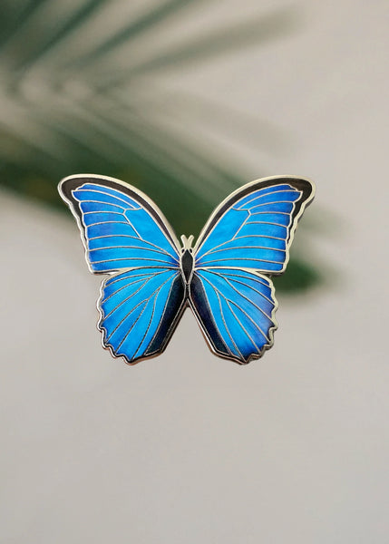 Enamel Pin - Turquoise Morpho