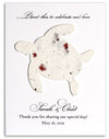 Plantable Paper on a Custom Designed Flat Card - Set of 25