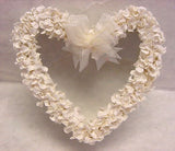Handmade Heart Shape Box With Clear Top - Cream
