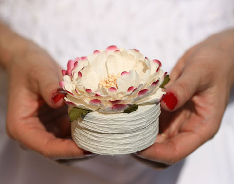 Decorative Floral Mini Box - Peony