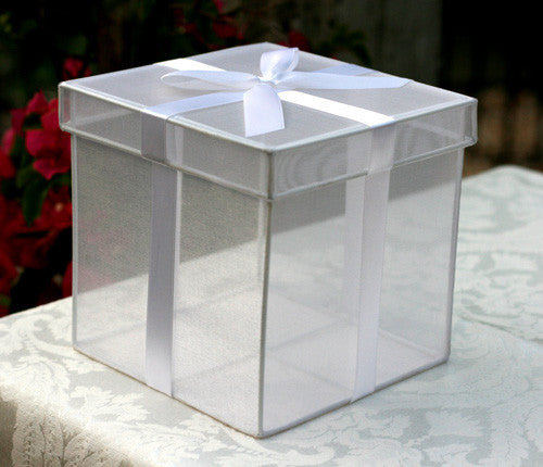 Carton of 12 Square Organza Boxes - (8 x 8 x 8)
